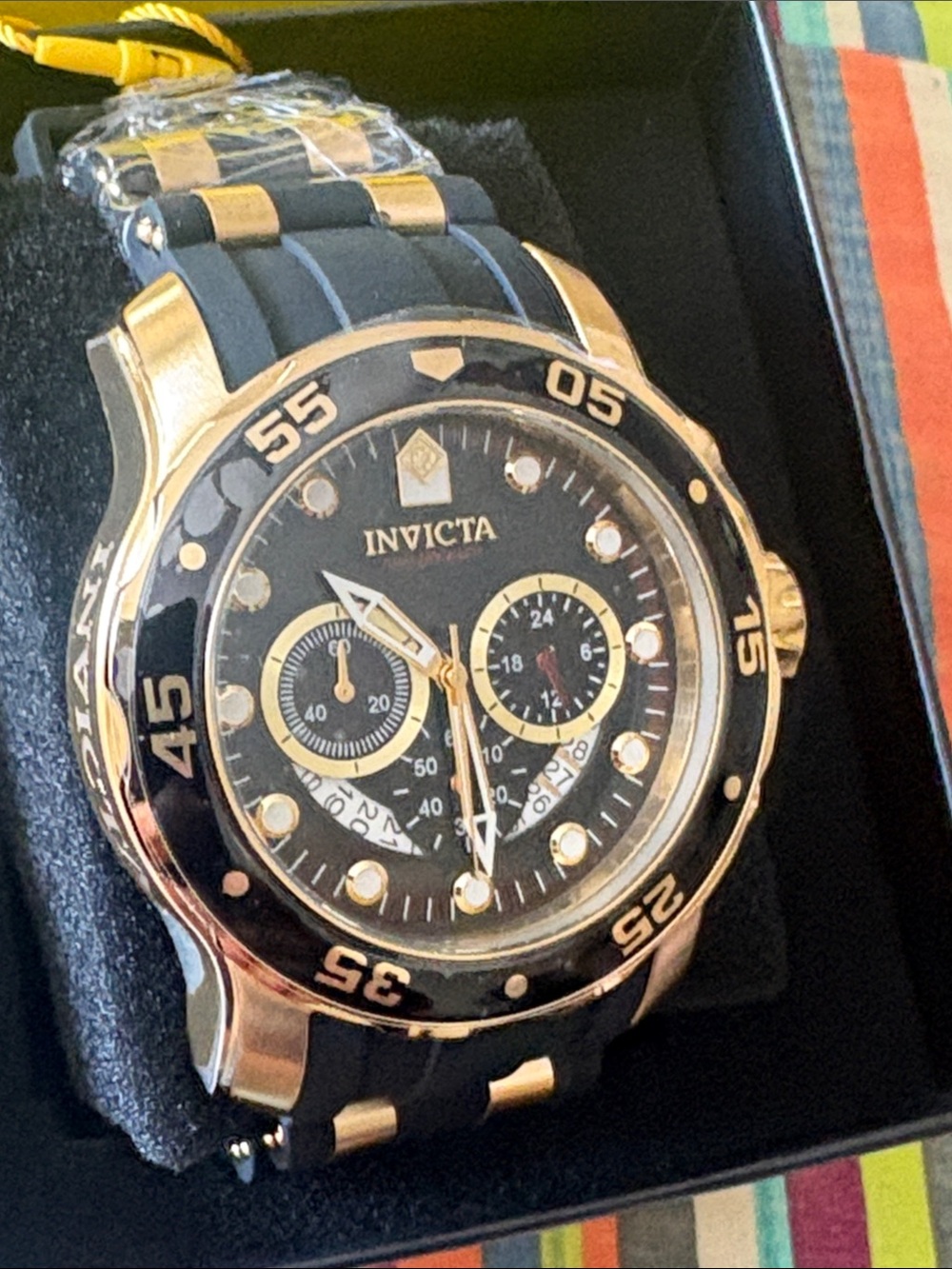 Sale today New Invicta Pro Diver SCUBA
Men's Watch - 48mm, Gold, Black - Picture 2 of 16